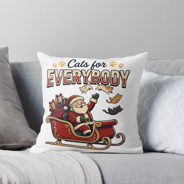 Item preview, Vintage Cats For Everybody Christmas designed and sold by DariaDoodleArt.