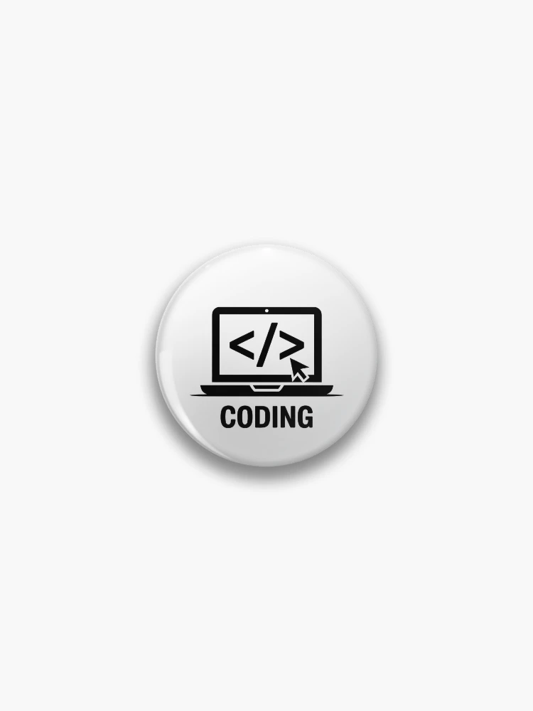 Thumbnail 1 of 3, Pin, Coding Laptop Code Brackets Programmer Developer Gift designed and sold by LoFizzy.
