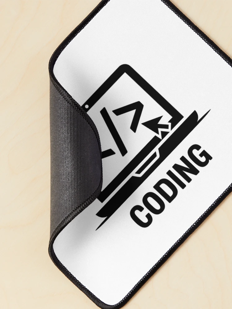Thumbnail 2 of 5, Mouse Pad, Coding Laptop Code Brackets Programmer Developer Gift designed and sold by LoFizzy.