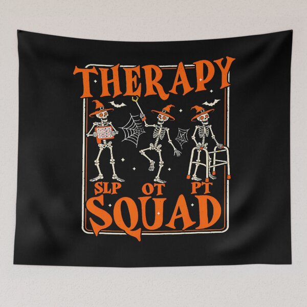 Item preview, Therapy SLP OT PT Squad Halloween Skeletons designed and sold by Hawel-3lih.