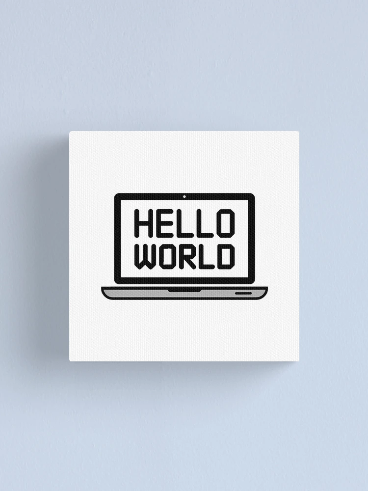 Thumbnail 1 of 3, Canvas Print, Coding Laptop Code Brackets Programmer Developer Gift designed and sold by LoFizzy.