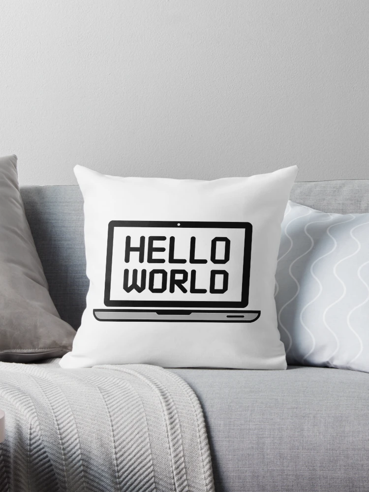 Thumbnail 1 of 4, Pillow, Coding Laptop Code Brackets Programmer Developer Gift designed and sold by LoFizzy.
