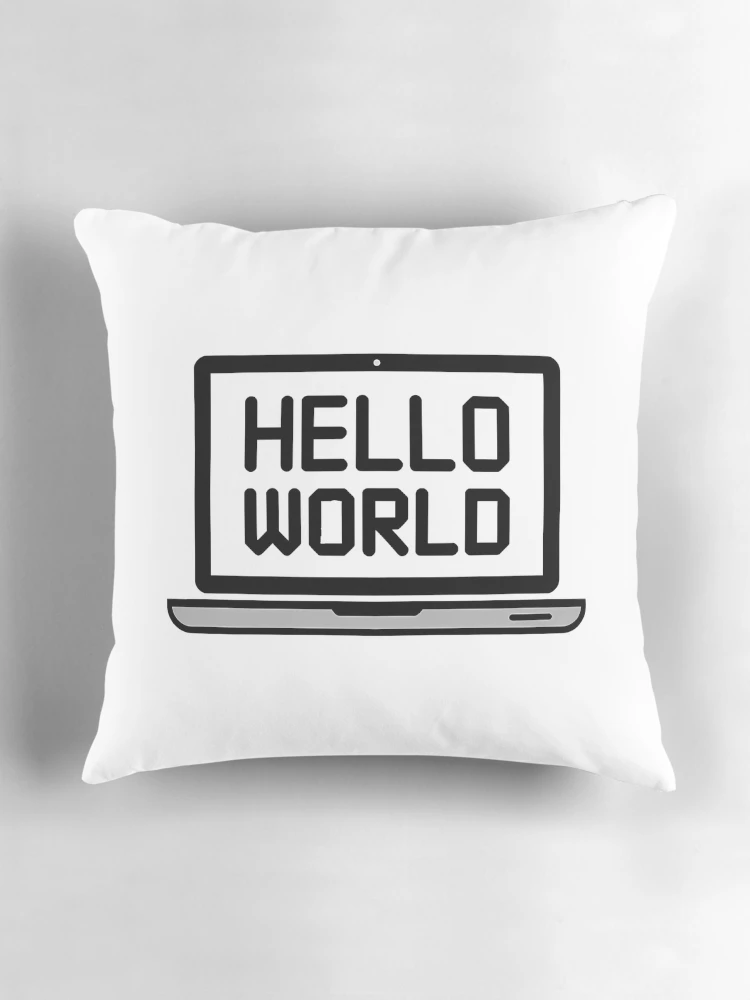 Thumbnail 3 of 4, Pillow, Coding Laptop Code Brackets Programmer Developer Gift designed and sold by LoFizzy.
