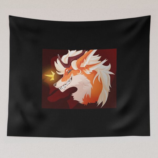 Item preview, Fierce Orange Demon Fox with Glowing Crown designed and sold by Baby-Care.