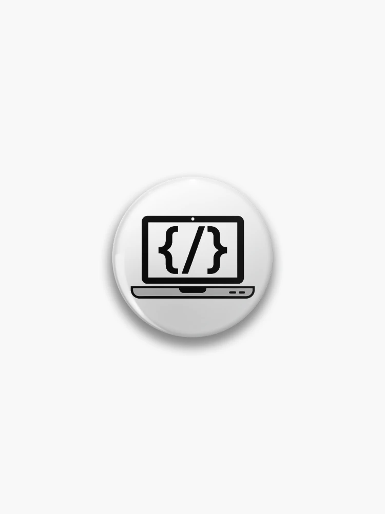 Thumbnail 1 of 3, Pin, Coding Laptop Code Brackets Programmer Developer Gift designed and sold by LoFizzy.