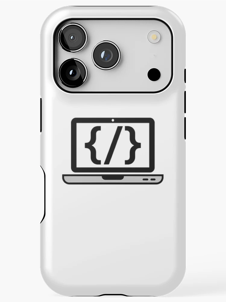 Thumbnail 1 of 4, iPhone Case, Coding Laptop Code Brackets Programmer Developer Gift designed and sold by LoFizzy.