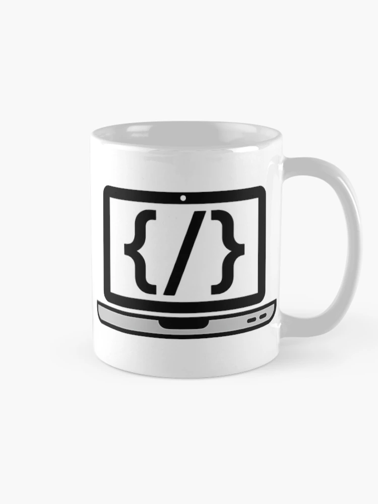 Thumbnail 3 of 6, Coffee Mug, Coding Laptop Code Brackets Programmer Developer Gift designed and sold by LoFizzy.