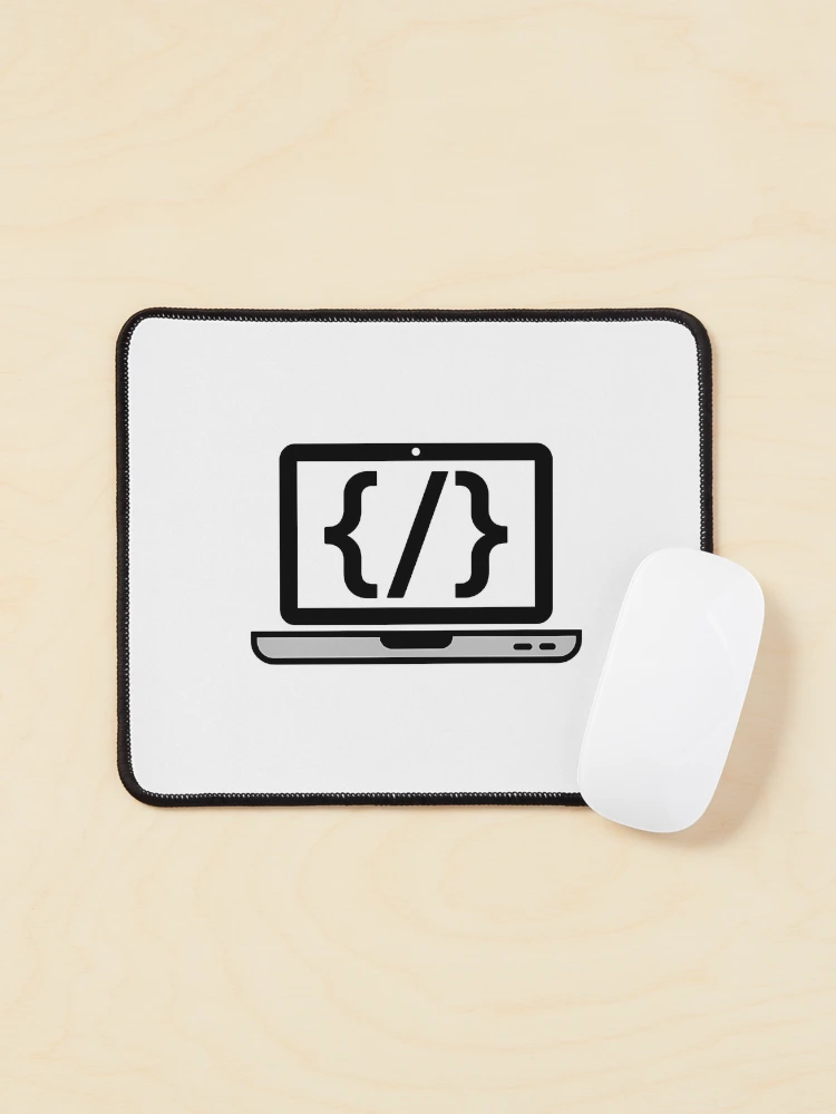 Thumbnail 1 of 5, Mouse Pad, Coding Laptop Code Brackets Programmer Developer Gift designed and sold by LoFizzy.
