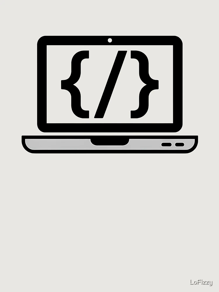 Thumbnail 6 of 6, Premium Oversized Hoodie, Coding Laptop Code Brackets Programmer Developer Gift designed and sold by LoFizzy.