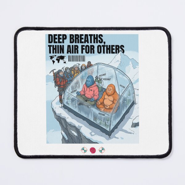 Item preview, Shared Oxygen Tent Meditation - Funny Bigfoot Yoga & Mountain Humor designed and sold by Whimsy Trail Co.