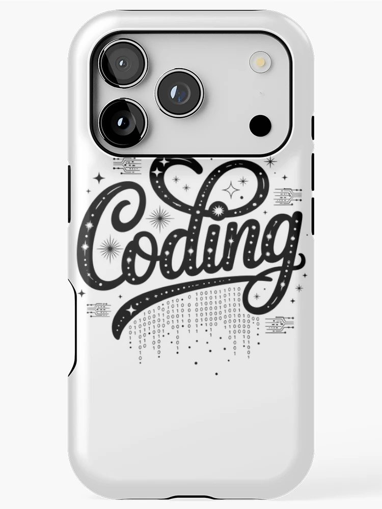Thumbnail 1 of 4, iPhone Case, Coding Laptop Code Brackets Programmer Developer Gift designed and sold by LoFizzy.