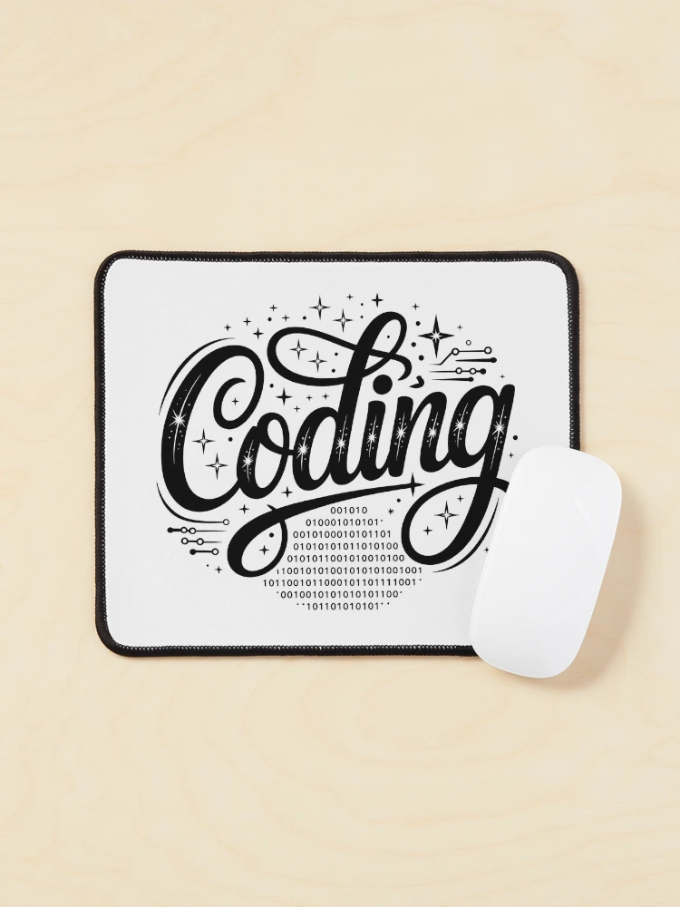 Thumbnail 1 of 5, Mouse Pad, Coding Code Brackets Programmer Developer Gift designed and sold by LoFizzy.
