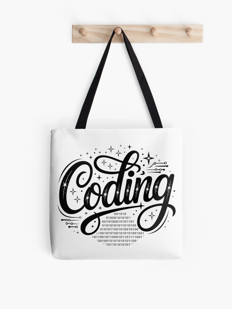 Thumbnail 1 of 2, Tote Bag, Coding Code Brackets Programmer Developer Gift designed and sold by LoFizzy.