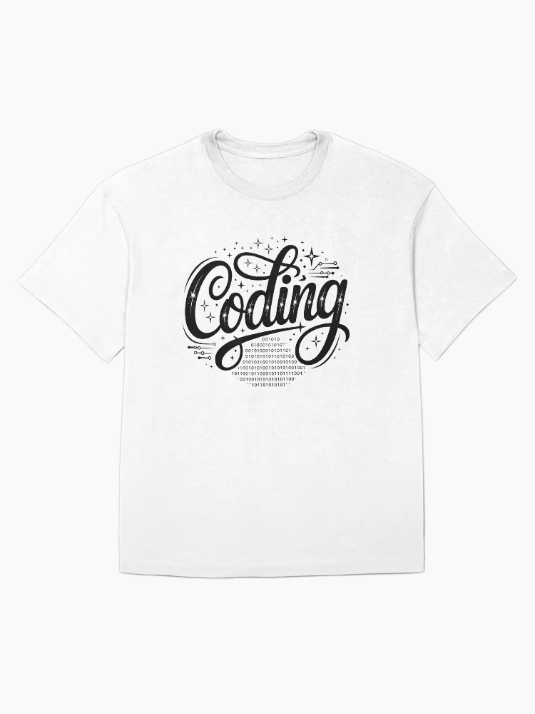Thumbnail 1 of 7, Oversized T-Shirt, Coding Code Brackets Programmer Developer Gift designed and sold by LoFizzy.