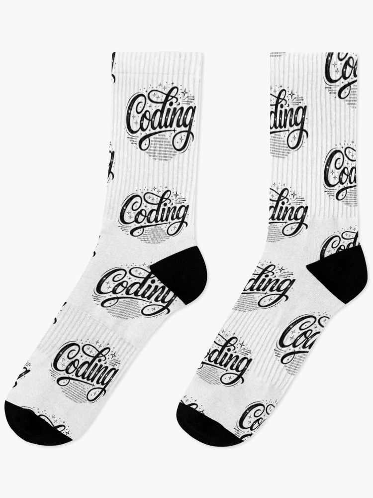 Thumbnail 1 of 5, Socks, Coding Code Brackets Programmer Developer Gift designed and sold by LoFizzy.