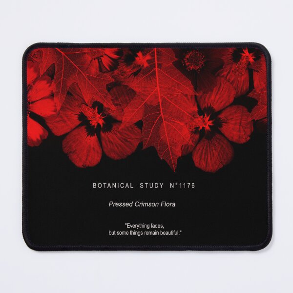 Item preview, Botanical Study N°1176 - Pressed Crimson Flora Moody Aesthetic designed and sold by Elżbieta Kaps.