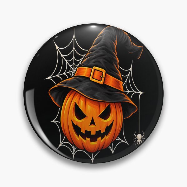 Item preview, Midnight Jack-O’-Lantern – Wicked Witch Pumpkin and Spiderweb Art designed and sold by Bengo10.
