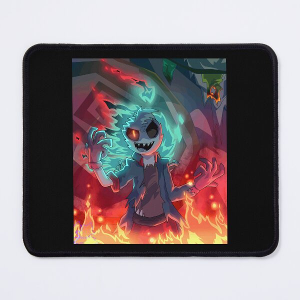 Item preview, Cartoon Zombie with Flaming Hands and Fiery Aura designed and sold by Baby-Care.