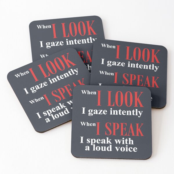 Item preview, When I look, I gaze intently; when I speak, I speak with a loud voice designed and sold by JOHN44ART.