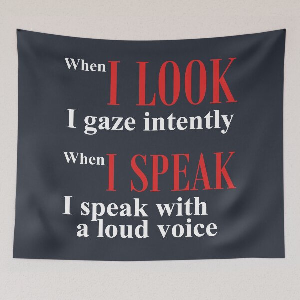 Item preview, When I look, I gaze intently; when I speak, I speak with a loud voice designed and sold by JOHN44ART.