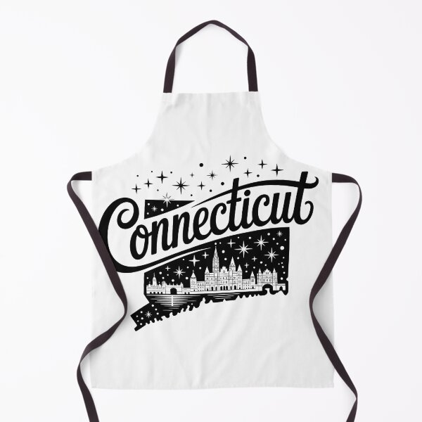 Item preview, Connecticut State Retro Script Skyline designed and sold by LoFizzy.