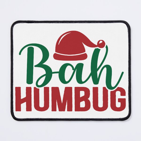 Item preview, Funny Bah Humbug Christmas Santa Hat Quote designed and sold by ByKaleido.