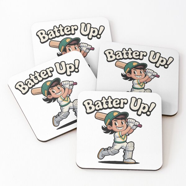 Item preview, Batter Up Cricket Girl Funny Retro Cartoon designed and sold by LoFizzy.