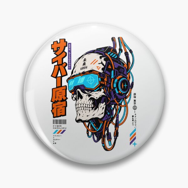 Item preview, Cyberpunk Anime Mecha Skull designed and sold by RAS-77.