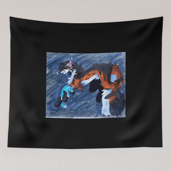 Item preview, Calico Cat Carrying Blue Teddy Bear Illustration designed and sold by Baby-Care.