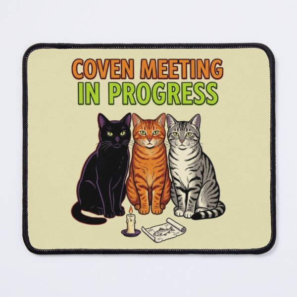 Item preview, Coven Meeting Cat Funny Witchy Cats Plotting Multi Cat Mom Gift Halloween Cat Lover designed and sold by FurRealStudioCo.