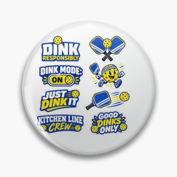 Item preview, Dink Responsibly Pickleball Stickers designed and sold by Misaali5-4.
