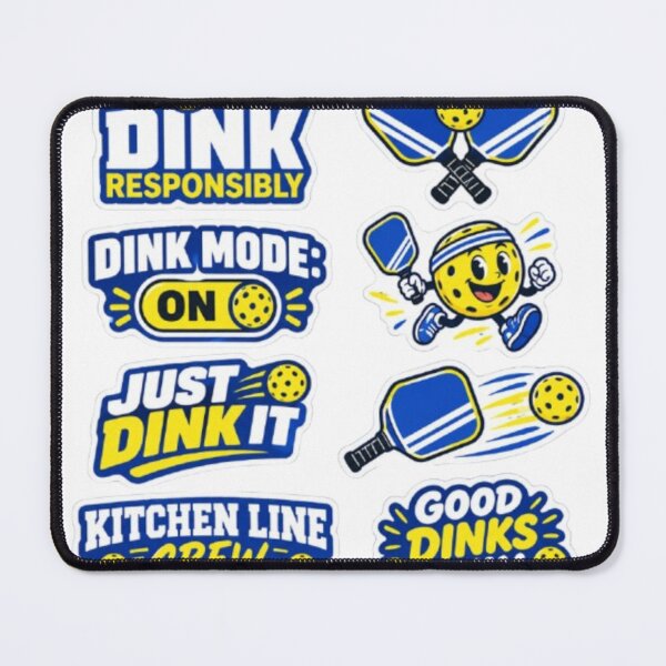 Item preview, Dink Responsibly Pickleball Stickers designed and sold by Misaali5-4.