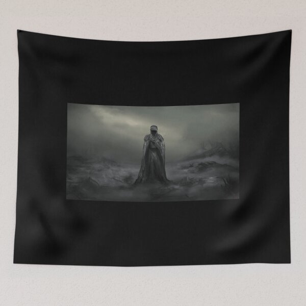 Item preview, Dark Mysterious Hooded Figure in Foggy Wasteland designed and sold by Baby-Care.