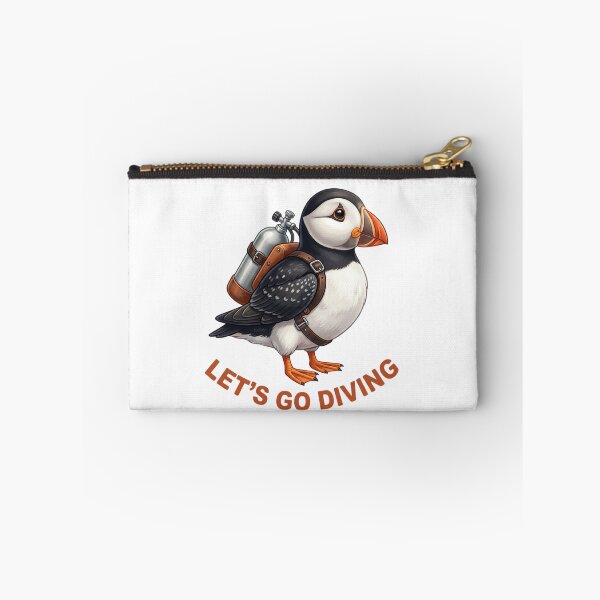 Item preview, Let’s Go Diving Puffin Scuba Diver Ocean Bird Marine Life Lover designed and sold by raedattia.
