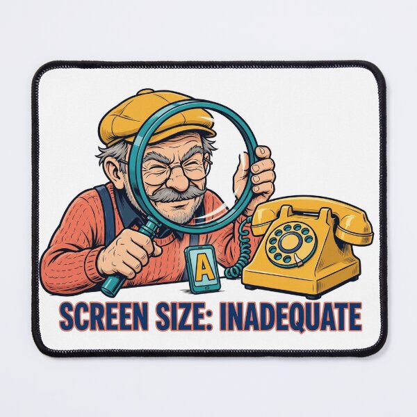 Item preview, Screen Size: Inadequate Funny Boomer Shirt designed and sold by Hearth & Hue.