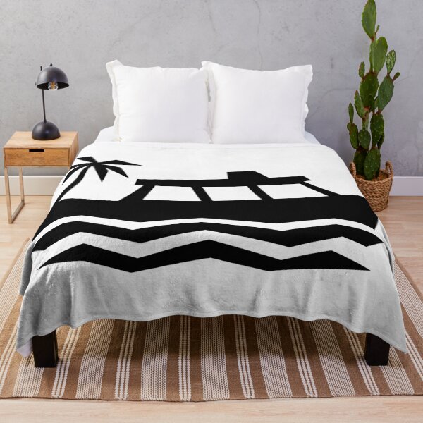 Item preview, Tropical Motorboat – Geometric Boating Art designed and sold by matybrak.