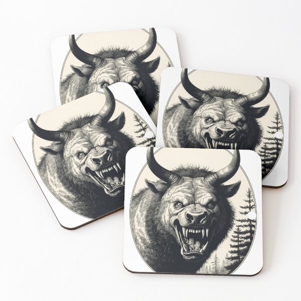 Item preview, Wisconsin Hodag Cryptid Folklore Art designed and sold by Five Reasons Designs.