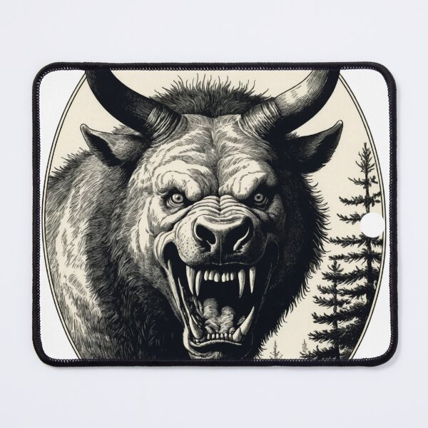Item preview, Wisconsin Hodag Cryptid Folklore Art designed and sold by Five Reasons Designs.
