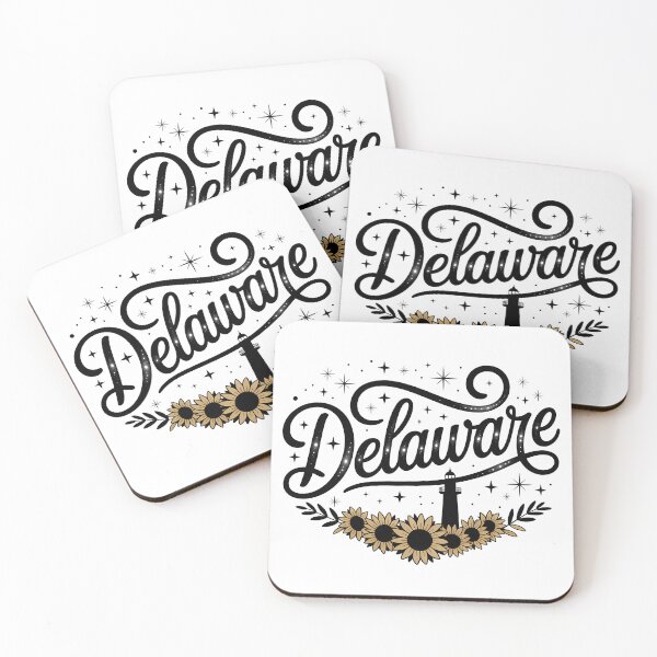 Item preview, Delaware State Retro Script Skyline designed and sold by LoFizzy.