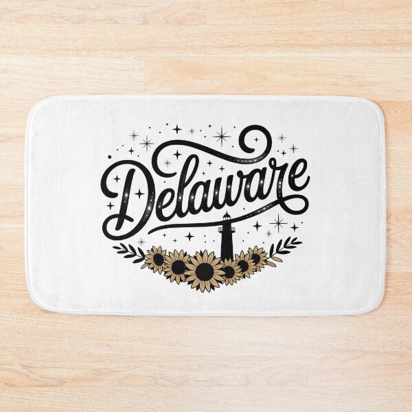 Item preview, Delaware State Retro Script Skyline designed and sold by LoFizzy.