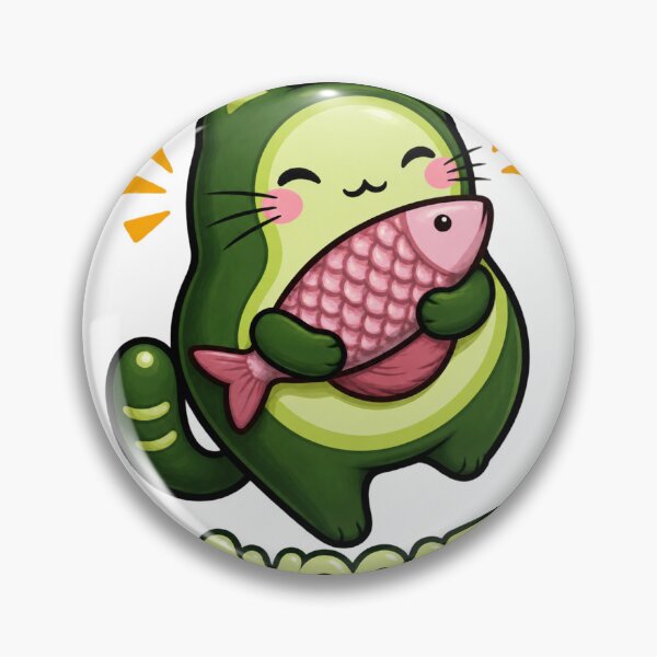 Item preview, Cute Avocado Cat Illustration for Animal and Food Lovers ⭐⭐⭐⭐⭐ designed and sold by dylovastuff.