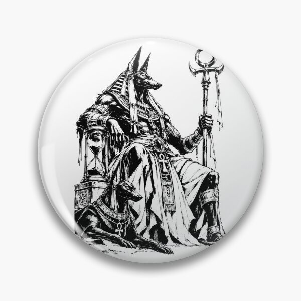 Item preview, Anubis Guardian with Sacred Hourglass designed and sold by bapupa.