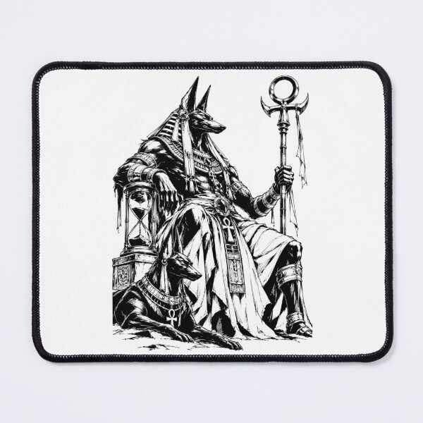 Item preview, Anubis Guardian with Sacred Hourglass designed and sold by bapupa.