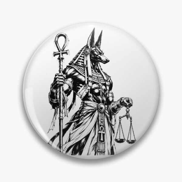 Item preview, Anubis with Ankh and Scales designed and sold by bapupa.