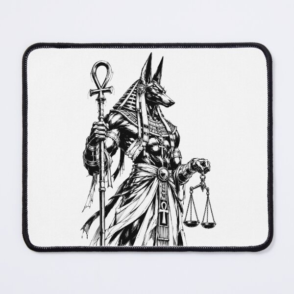 Item preview, Anubis with Ankh and Scales designed and sold by bapupa.