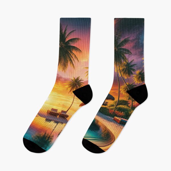 Item preview, Sunset by the Lagoon designed and sold by Undersea Ai Art.