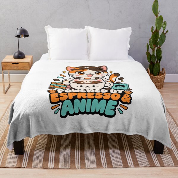 Item preview, Powered By Espresso And Anime Cat designed and sold by RAS-77.