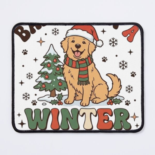 Item preview, Barking In A Winter Wonderland Dog Christmas designed and sold by Founderpallavi.