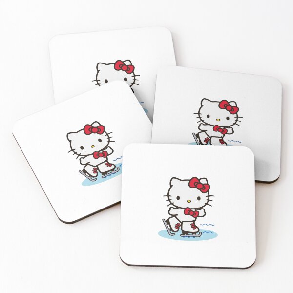 Item preview, Hello Kitty Ice Skating – Kawaii Retro Winter Aesthetic Cute Christmas Holiday Design designed and sold by rfd2.