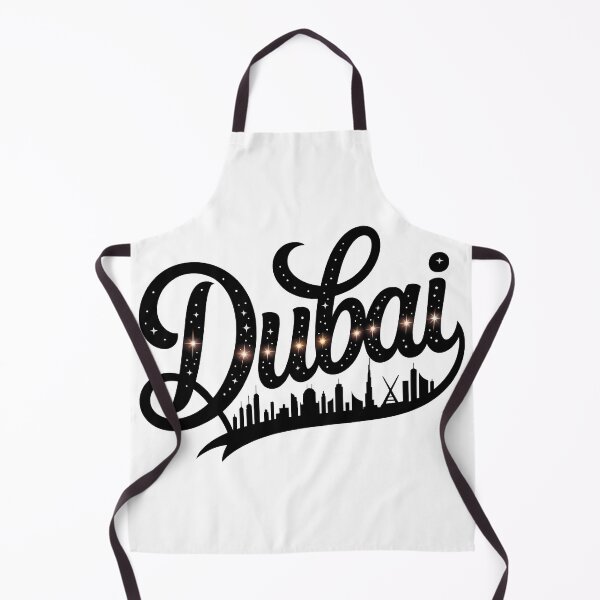 Item preview, Dubai Retro Script Skyline Vintage Souvenir designed and sold by LoFizzy.